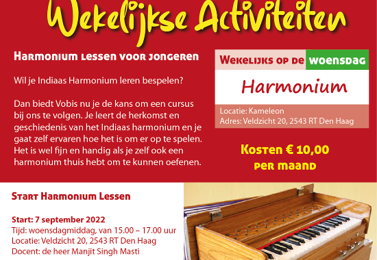 Harmonium lessen voor jongeren 